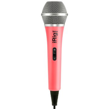 iRig Voice Handeld Karaoke Mic for smartphones and tablets in pink Front