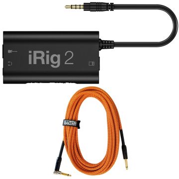 IK Multimedia iRig 2 Analog Guitar Interface with Instrument Cable