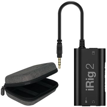 IK Multimedia iRig 2 Analog Guitar Interface with Small Case