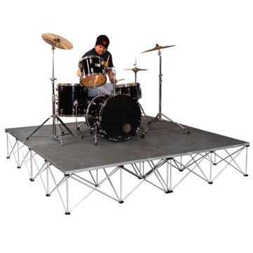 Intellistage ISDRUM6416 64 Square Foot 16" High Complete Drum Riser