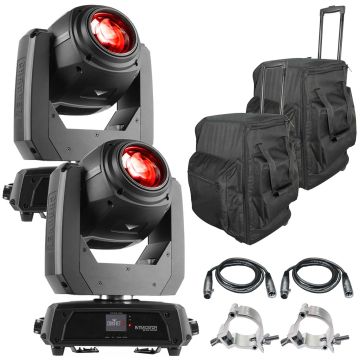 (2) Chauvet DJ Intimidator Beam 140SR Moving Head Lights with Cases Package