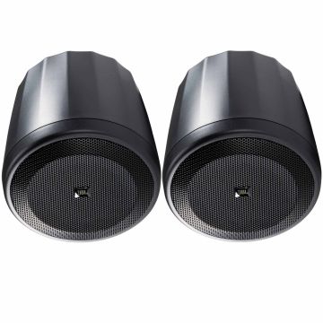 (2) JBL Professional Control 62P Ultra-Compact Mid-High Satellite Pendant Speakers (Black)