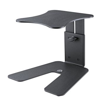 Konig and Meyer 26774 Monitor Workstation Table Stand - Structured Black