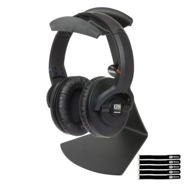 KRK KNS 6402 Premium Closed Back Studio Headphones with Stand