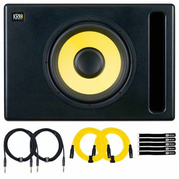 KRK S12 Generation 4 12" Active Studio Subwoofer with Cables
