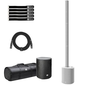 LD Systems MAUI 5 GO 100 W White Column PA System with Transport Bag