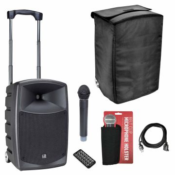 LD Systems Roadbuddy 10 B5 Battery Powered Portable PA System with Cover Package