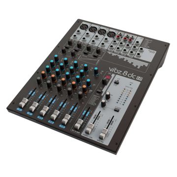 LD Systems VIBZ 8 DC 8 Channel Mixing Console with DFX and Compressor small image