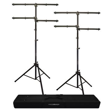 (2) Ultimate Support LT-88B Extra Tall Lighting Trees & BAG-99D Dual Tripod Transport Case Package