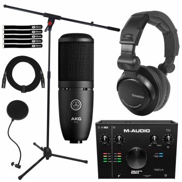 M-Audio AIR 192 | 4 Audio Interface with AKG P120 Recording Microphone