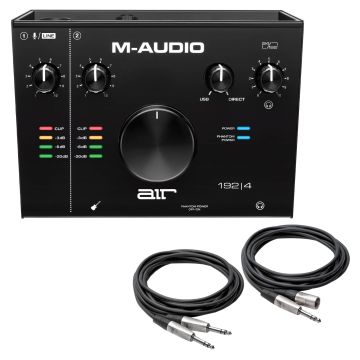 M-Audio AIR 192 | 4 USB Audio Interface with Interconnect Cables