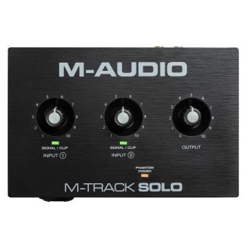 M-Audio M-TRACK SOLO 2-channel USB Audio Interface with Crystal Preamp