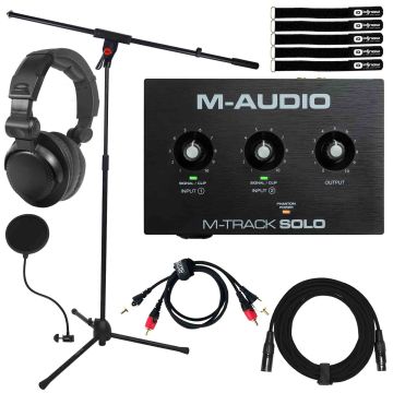 M-Audio M-TRACK SOLO 2-channel USB Audio Interface with Headphones