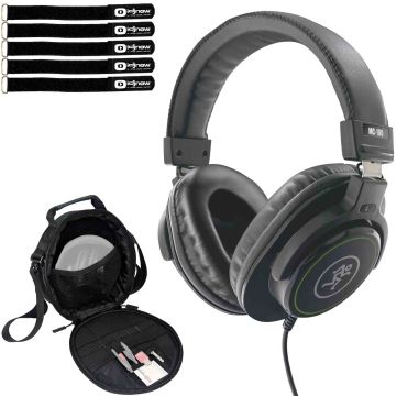 Mackie MC-100 Professional Headphones with Headphone Gear Bag Package