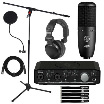 Mackie Onyx Producer 2-2 Interface with AKG P120 Recording Microphone