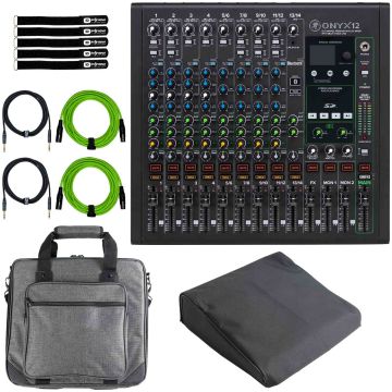 Mackie Onyx12 12-Channel Premium Analog Mixer with Transport Case