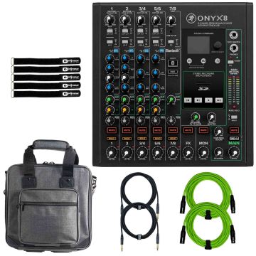 Mackie Onyx8 8-Channel Premium Analog Mixer with Transport Case