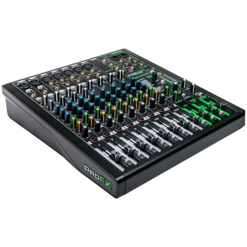 Mackie ProFX12V3 12 Channel Professional Effects Mixer with USB Right Angle View