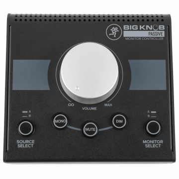 Mackie Big Knob Passive 2x2 Studio Monitor Controller Top Down
