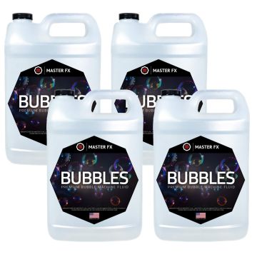 Master FX BF-PB-1 Bubbles Premium Bubble Machine Fluid (4 Gallon Pack) Package