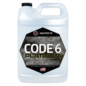 Master FX Code 6 Platinum High Density Long Lasting Fog Fluid - 1 Gallon