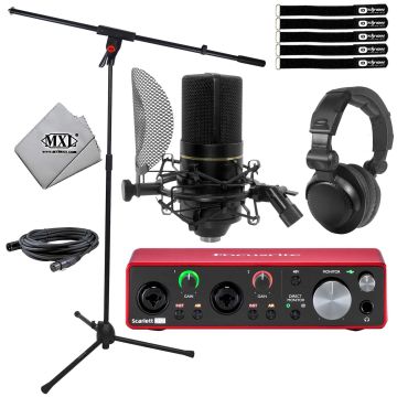 MXL 770 Microphone Bundle with Focusrite Scarlett 2i2 Audio Interface