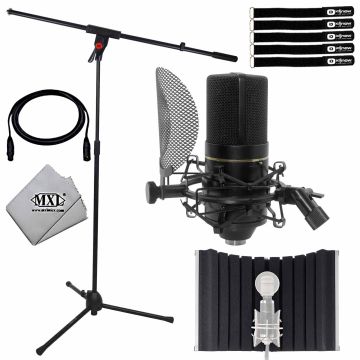 MXL 770 Small Condenser Microphone Bundle with Isolation Shield