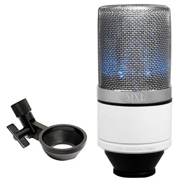 MXL 990 BLIZZARD Large-Diaphragm Blue LED Condenser Microphone