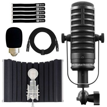 MXL BCD-1 Live Broadcast Dynamic Microphone with Isolation Shield