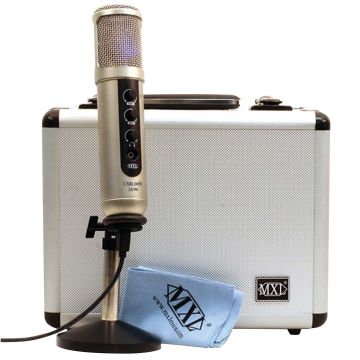 MXL USB.009 USB 24 bit/96 kHz Broadcast Studio Condenser Microphone
