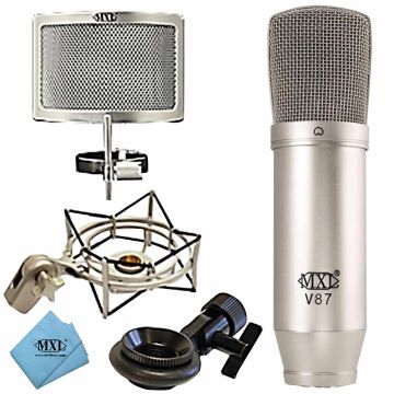 MXL V87 Low Noise Transformerless Low 6Proximity Large Diaphragm Condenser Microphone