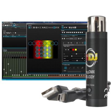 American DJ myDMX Buddy USB/DMX Dongle & DMX software