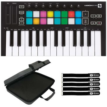 Novation Launchkey Mini Mk3 25-Mini-Key MIDI Controller with Case