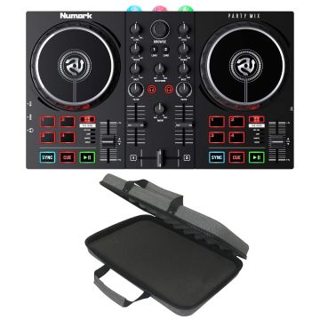 Numark Party Mix II DJ Controller with Multipurpose Utility Case
