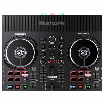 Numark Party Mix Live DJ Controller with Light Show and Speakers