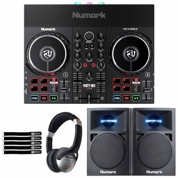 Numark Party Mix Live Light Show Controller with 3" Desktop Monitors