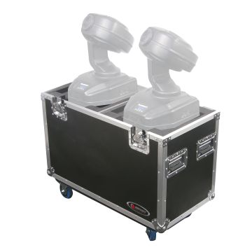 Odyssey FZMH250SX2W Dual 250 Moving Heads Lighting Flight Case