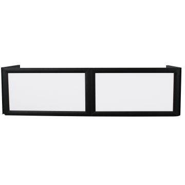 Odyssey SWFTT5816B Scrim Werks Table Top Pro Dj Facade 58" W x 16" H (White with Black Frame)