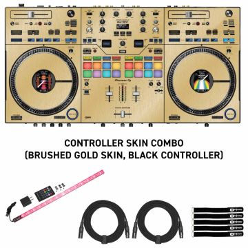 Pioneer DJ DDJ-REV7 2-Channel Controller with Brushed Gold Kit