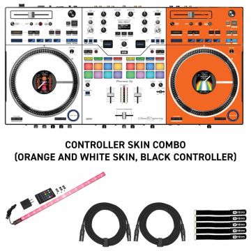 Pioneer DJ DDJ-REV7 2-Channel Controller with Orange-White Kit