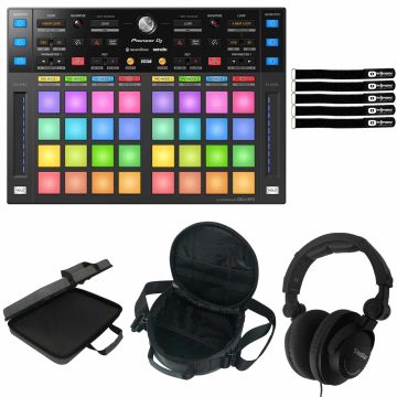 Pioneer DJ DDJ-XP2 Add-on Controller with Clutch Stingray Headphones
