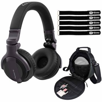Pioneer DJ HDJ-CUE1 DJ Headphones with Headphone Gear Bag