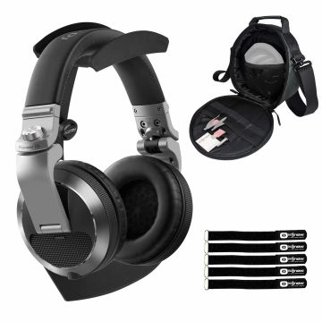 Pioneer DJ HDJ-X7 Headphones (silver) with Stand
