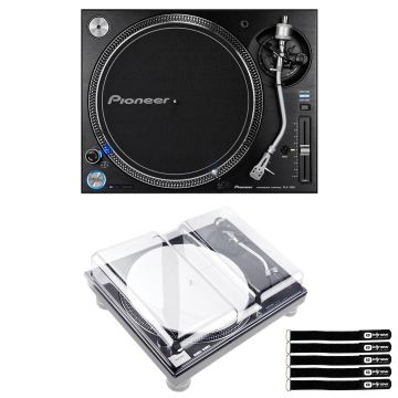 Pioneer DJ PLX-1000 Direct Drive Turntable with Decksaver Cover