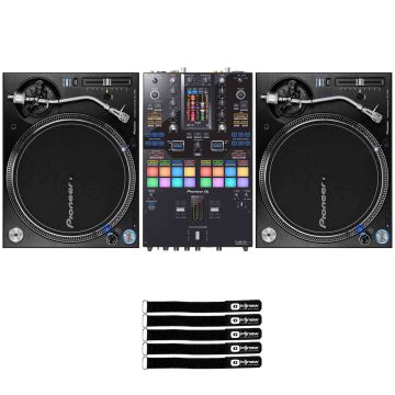 Pioneer PLX-1000 High Torque Turntables with PDJM-S11 2-Channel Mixer