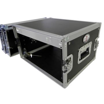 ProX 8U Deluxe Effects Rack Case 14 In Deep Rail to Rail
