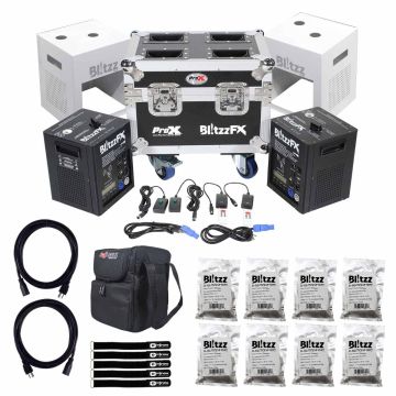 ProX Blitzz FX Cold Spark Machines with Cold Spark Effect Granules