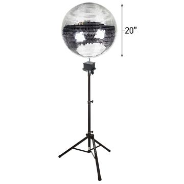 ProX MB-20 20" Polyfoam Mirror Ball with Black Aluminum Stand
