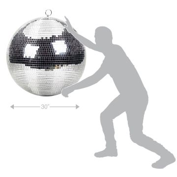 ProX MB-30 30" Polyfoam Core Mirror Ball Size