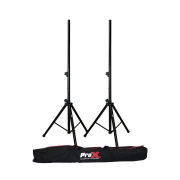 ProX T-SS18P Set of 2 Heavy Duty Speaker Tripod Stands 6 FT (44"-72") with Bag